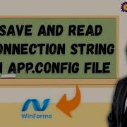 Save And Read Connection String In App Config File