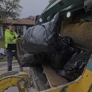 Cleaning Huge Yard Waste With Garbage Truck 4K ASMR