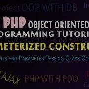 Parameterized Constructor In Php Class Argument And Parameter Passing In Php Avadh Tutor