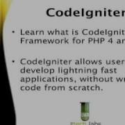 CodeIgniter Tutorial Introduction Video