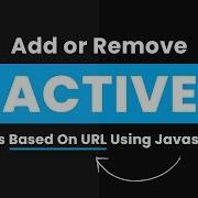 Add Remove Active Class Based On URL Using Javascript No JQuery