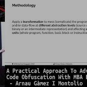 HITB2022SIN LAB Advanced Code Obfuscation With MBA Expressions Arnau Gàmez Montolio