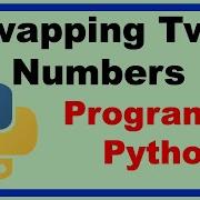 Simple Program For Swapping Two Numbers In Python Python Programs For Beginners Python Tutorial