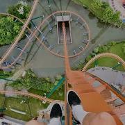 Yukon Striker САМЫЕ ВЫСОКИЕ И БЫСТРЫЕ американские горки с дайвингом вид от первого лица в 4K