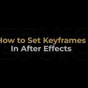 How To Add A Keyframe In After Effects AEJuice Tutorials