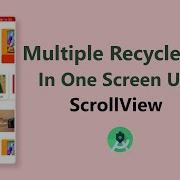 Multiple RecyclerViews In One Screen Using ScrollView Android Studio Tutorial 2021