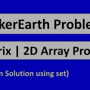 HackerEarth Problem Unsafe Elements In Matrix Python Implementation Using Set