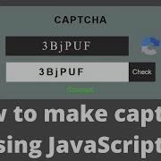 How To Make Captcha Using JavaScript Captcha Using JavaScript CSS And HTML