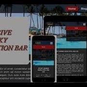 RESPONSIVE STICKY NAVIGATION BAR USING HTML AND CSS ONLY No Javascript