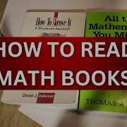 How To Get Better At Reading Math Books