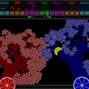 Growing Tree Battle In Algodoo