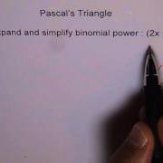 Pascals Triangle Application Expand Binomial Q3