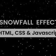 Pure CSS Snowfall Animation Effects Falling Snow Animation
