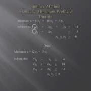 Simplex Method Part 2 Of 4 Duality Wmv