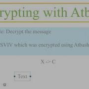 Cryptography Atbash Cipher Decryption