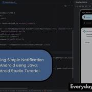 How To Create Simple Notifications In Android Using Java Android Studio Tutorial