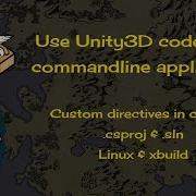 Unity3D Use UnityEngine Code For A Commandline Compilation