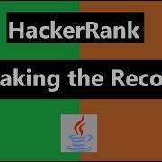 Breaking The Records Hackerrank Solution In Java 8 Hackerrank Algorithms RealNameHidden