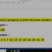 Python Program Print All Prime Numbers In Given Range I E 1 To N