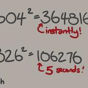 Square ANY Number Up To 1000 In 5 Seconds Math Trick