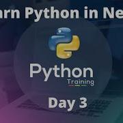 Learn Python In Nepali Day 3
