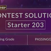 Passing Grade PASSINGGR Starter 203 CodeChef Official Solution