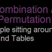 Combinations People Sitting Around Two Tables Solved Example 3 4