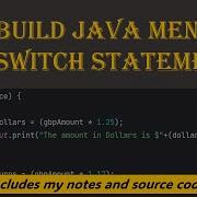 13 Build Menus With Switch And Case Statements Java Tutorial For Beginners