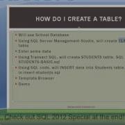 How To Create A Table In SQL 2012 With Management Studio SSMS