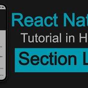 React Native Tutorial In Hindi 18 Section List With Example