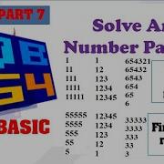 Number Pattern Printing Program In QBasic Make Easy