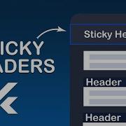 Flutter Sticky Header In ListView