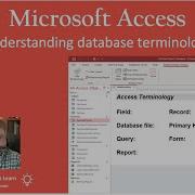 Access Database Tutorial Terminology Fields Records Primary Keys And Access Database Objects