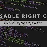 Disable Right Click On Website Disable Cut Copy Paste One Minute Code Only JS