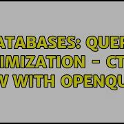 Databases Query Optimization CTE Is Slow With OPENQUERY