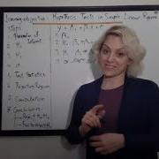 Hypothesis Tests In Simple Linear Regression