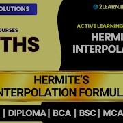 Hermite Interpolation Hermite S Interpolation Formula