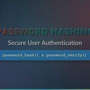 PHP Security Password Hashing For Beginners