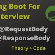 Requestbody And Responsebody In Spring Boot Spring Boot Interview Series Theory Code 7