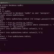 Postgresql Tutorial 001 Create Database Schema Insert Delete Drop Truncate