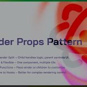 Arabic React Course Render Props Pattern Senior Devs Use Render Props Like This