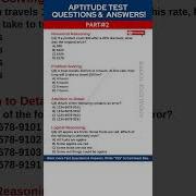 Aptitude Test Assessment Questions And Answers Aptitude Test Preparation