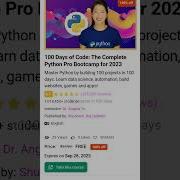 100 Off 100 Days Of Code Python Pro Bootcamp For 2023 Udemycoupons Freeudemycourses Korshub