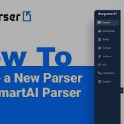 Docparser Academy How To Create A New Parser With SmartAI Parser Step By Step Guide