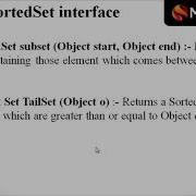 018 Sorted Set Interface Advance Java Beginners To Expert