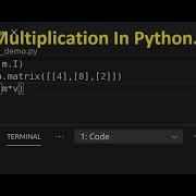 Matrix Multiplication In Python