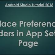 Android Tutorial 2018 85 Preference API Using Preference Headers
