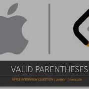 Valid Parentheses Apple Interview Python Leetcode