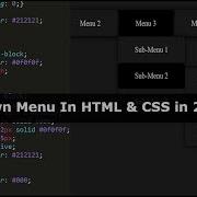 HTML CSS Creating Multilevel Drop Down Menu Navigation