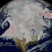 NASA Supercomputer Model Shows The Flow Of Blizzard2016